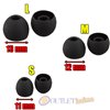 10 GOMMINI RICAMBIO CUFFIE CUFFIA AURICOLARI BLUETOOTH  NERO TAGLIA S