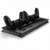 BASE VERTICALE VERTICAL STAND PS4 PRO RICARICA CONTROLLER VENTOLA PLAYSTATION 4 in 1