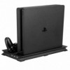 BASE VERTICALE VERTICAL STAND PS4 PRO RICARICA CONTROLLER VENTOLA PLAYSTATION 4 in 1