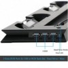 BASE VERTICALE VERTICAL STAND PS4 PRO RICARICA CONTROLLER VENTOLA PLAYSTATION 4 in 1