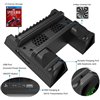 BASE VERTICALE STAND MULTI PS4 SLIM FAT PRO RICARICA CONTROLLER LED PLAYSTATION 