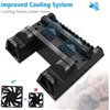 BASE VERTICALE STAND MULTI PS4 SLIM FAT PRO RICARICA CONTROLLER LED PLAYSTATION 
