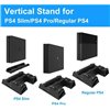 BASE VERTICALE STAND MULTI PS4 SLIM FAT PRO RICARICA CONTROLLER LED PLAYSTATION 