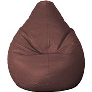 POLTRONA SACCO POUF POUFF PUFF PUF MARRONE MODELLO PERA  80X120cm NUOVO OFFERTA !