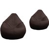 POLTRONA SACCO POUF POUFF PUFF PUF MARRONE MODELLO BIG 80X120cm NUOVO OFFERTA !