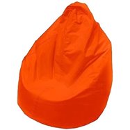 POLTRONA SACCO POUF POUFF PUFF PUF ARANCIO MODELLO PERA 80X120cm NUOVO OFFERTA !