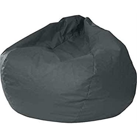 OUTLETISSIMO/® Poltrona Sacco Pouf POUFF Puff PUF Nero Modello Mega 90X135cm Nuovo Offerta
