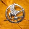 SPILLA PIN HUNGER GAMES TONO ARGENTO GHIANDAIA IMITATRICE OFFERTA