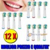 12 TESTINE RICAMBIO FLOSS ACTION COMPATIBILI ORAL B SPAZZOLINO ELETTRICO TESTINA