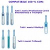 12 TESTINE RICAMBIO FLOSS ACTION COMPATIBILI ORAL B SPAZZOLINO ELETTRICO TESTINA