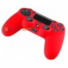 CUSTODIA COVER SILICONE CONTROLLER JOYSTICK PAD SONY PLAYSTATION 4 PS4 ROSSO