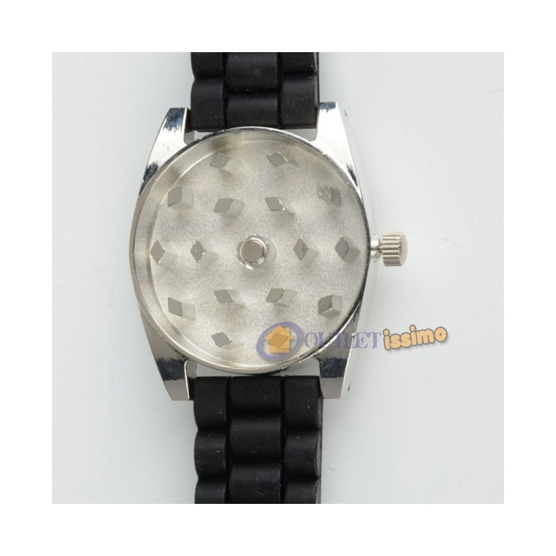 OUTLETISSIMO® OROLOGIO GRINDER TRITATABACCO TRITA TABACCO ERBA SPEZIE ERBE METALLO 