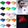 POCHETTE FAZZOLETTO TASCHINO RASO ARANCIONE SETA CLASSICO UOMO DONNA NUOVO
