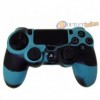 CUSTODIA COVER SILICONE CONTROLLER JOYSTICK SONY PLAYSTATION 4 PS4 MIMETICA BLU