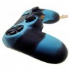 CUSTODIA COVER SILICONE CONTROLLER JOYSTICK SONY PLAYSTATION 4 PS4 MIMETICA BLU
