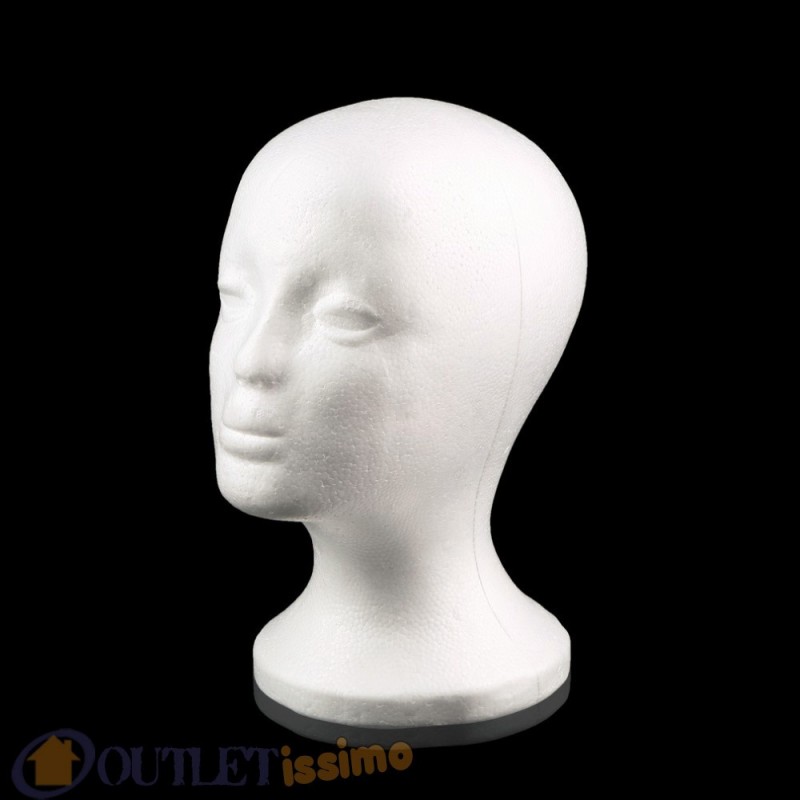 Espositore in Schiuma Supporto per Cappello per Sciarpa Puntelli per Fotografia Fai-da-Te Testa di Manichino per Adulti Stampo per La Testa Espositore in Schiuma Supporto per Cappello per Sciarpa Puntelli per Fotografia Fai-da-Te Testa di Manichino per Adulti Stampo per La Testa