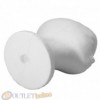 TESTA IN POLISTIROLO BIANCO ESPOSITORE PER PARRUCCA CAPPELLO CASCO