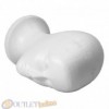 TESTA IN POLISTIROLO BIANCO ESPOSITORE PER PARRUCCA CAPPELLO CASCO