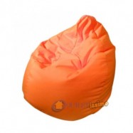 POLTRONA SACCO POUF POUFF PUFF PUF ARANCIO MODELLO MEGA 90X135cm NUOVO OFFERTA