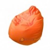 POLTRONA SACCO POUF POUFF PUFF PUF ARANCIO MODELLO MEGA 90X135cm NUOVO OFFERTA