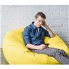 POLTRONA SACCO POUF POUFF PUFF PUF ARANCIO MODELLO MEGA 90X135cm NUOVO OFFERTA
