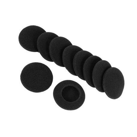 Spugnette copricuffie Cuffie ricambio sostituzione auricolari nere 6,5mm 10pz
