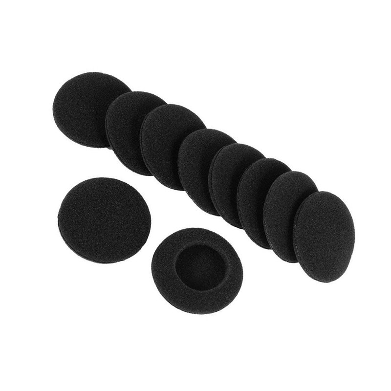 Spugnette copricuffie Cuffie ricambio sostituzione auricolari nere 65mm 4pz