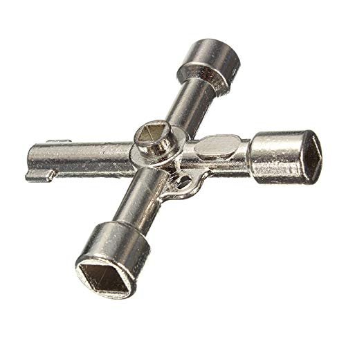 CHIAVE UNIVERSALE CONTATORE UTENZE 4 IMPRONTE CASSETTA ACQUA GAS LUCE