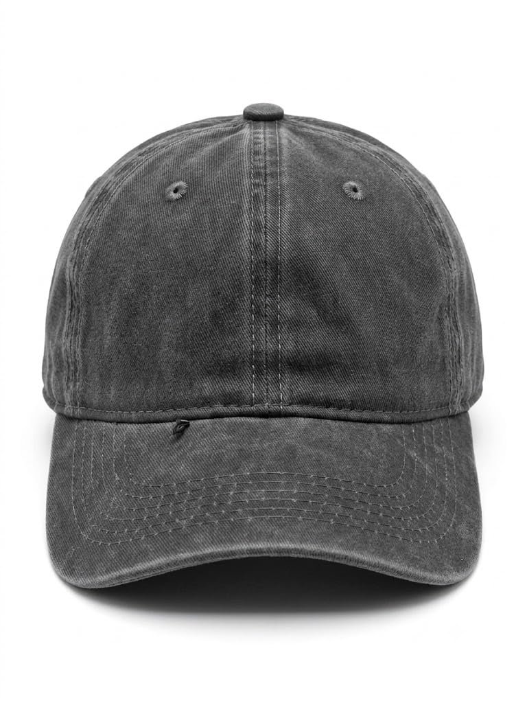 Cappellino da baseball in velluto a coste grigio regolabile - berretto sportivo cappello vintage casual unisex V038