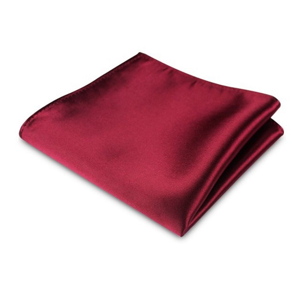 POCHETTE FAZZOLETTO TASCHINO RASO ROSSO GRANATA SETA CLASSICO UOMO DONNA