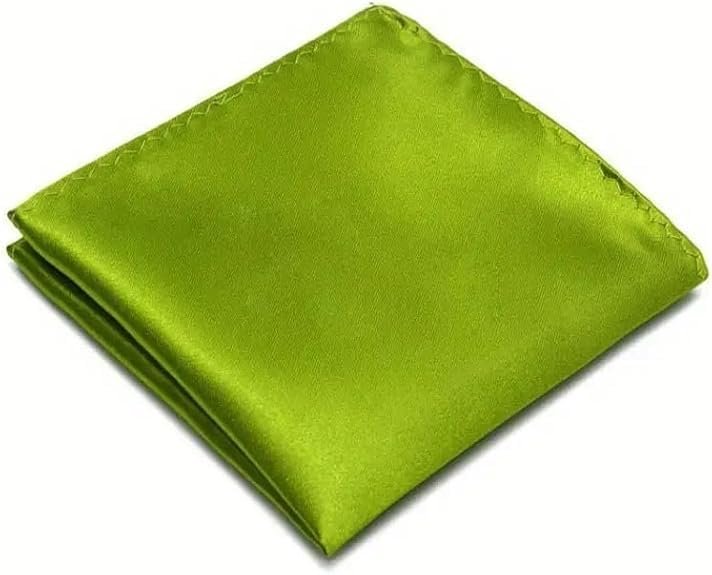 POCHETTE FAZZOLETTO TASCHINO RASO VERDE OLIVA CLASSICO UOMO DONNA