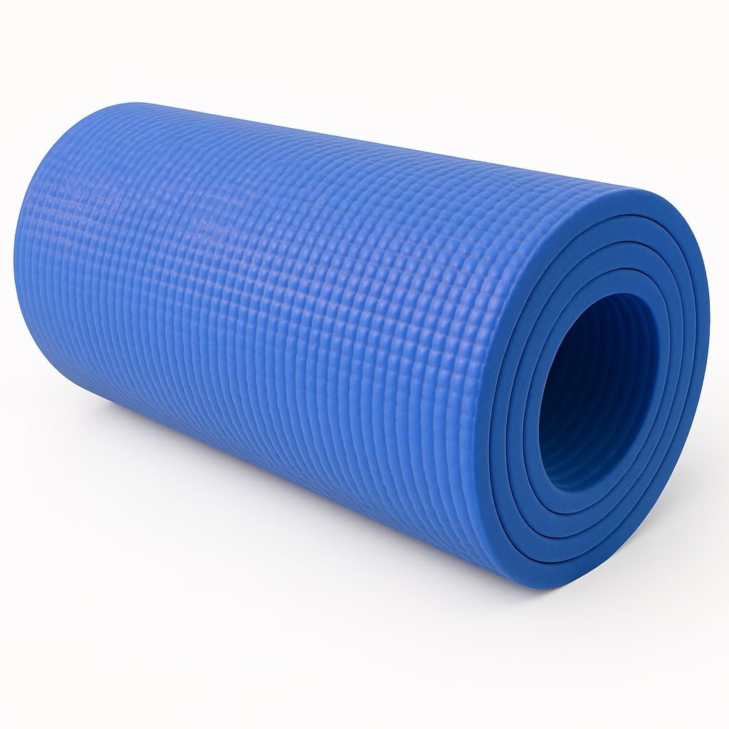 Tappetino Yoga Tappeto Blu Palestra Sport Pilates Materassino Lungo 173cm Largo 61cm Spessore 3mm Fitness Aerobica Ginnastica