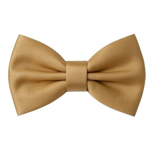 PAPILLON RASO SLIM SOTTILE CRAVATTINO FARFALLINO FARFALLA UOMO DONNA CHAMPAGNE