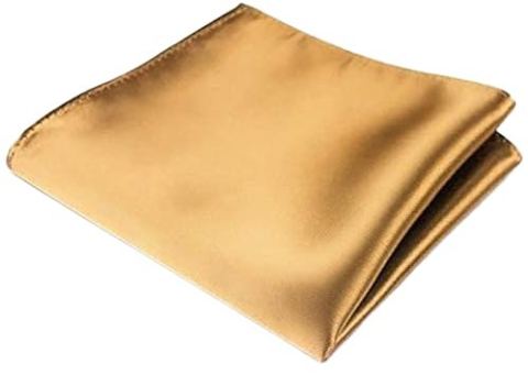 POCHETTE FAZZOLETTO TASCHINO RASO CHAMPAGNE SETA CLASSICO UOMO DONNA