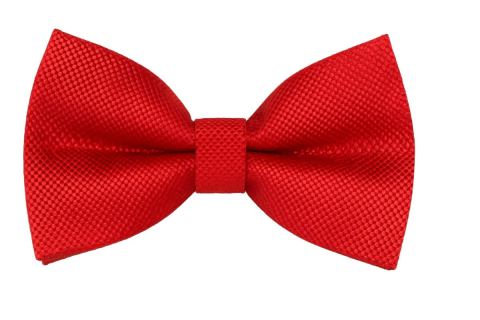 Papillon Uomo ROSSO Elegante in Microfibra Jacquard – Già Annodato e Regolabile