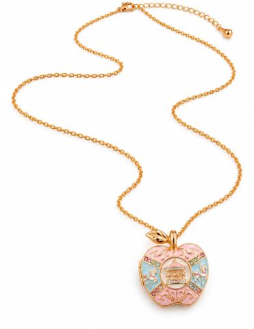 Outletissimo® Collana Donna Dorata Ciondolo Mela Apribile Giostra…