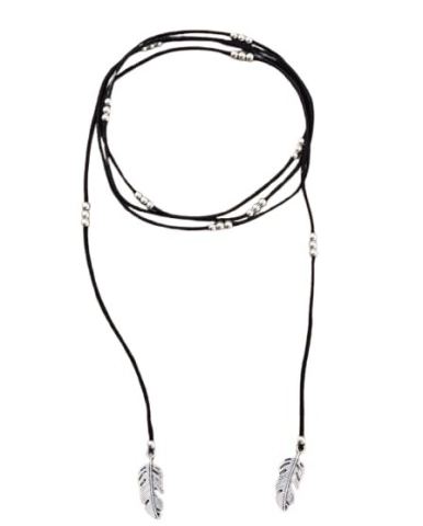 Collana Cordoncino Con Perline Minimal Etinco Boho Pendenti Piuma ET226