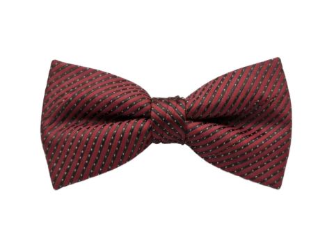 Papillon uomo elegante in tessuto jacquard a righe diagonali - rosso…
